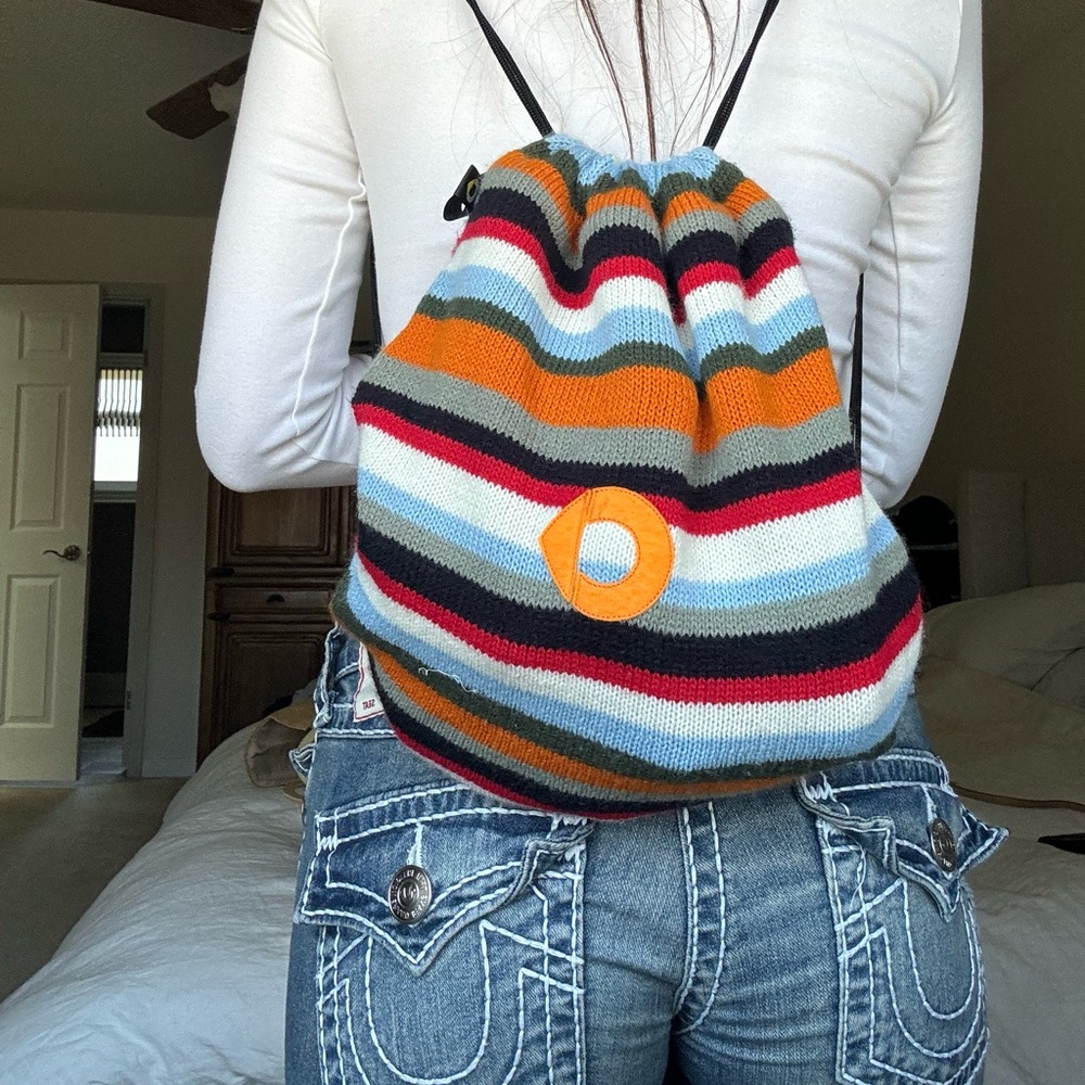 Knitted Drawstring Bag